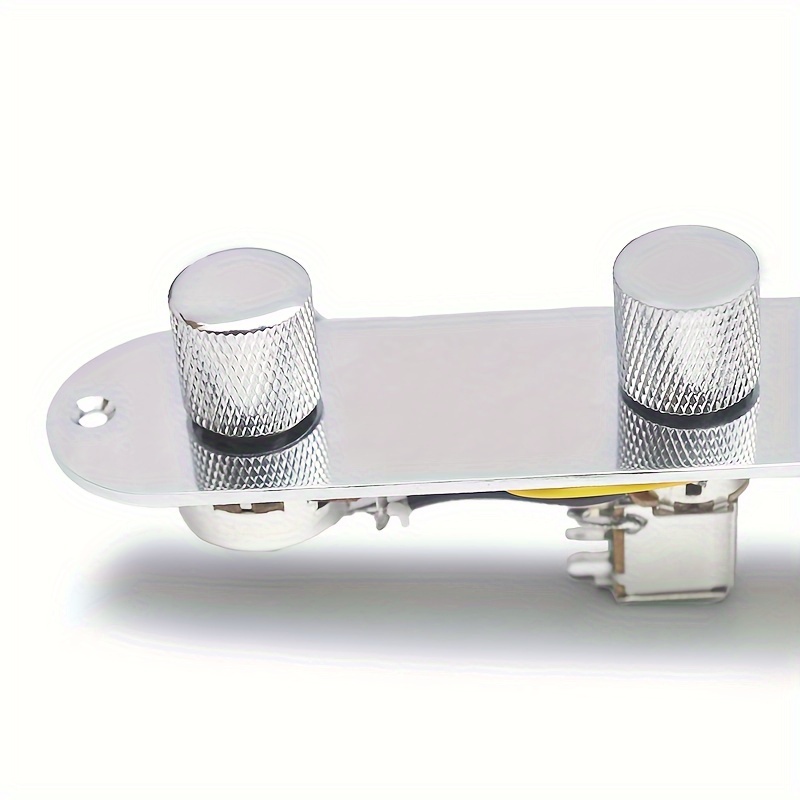 [Vintage Pre-Wired Harness] Vintage Pre-Wired Harness Chrome Prewired Control Plate with Push/Pull 250K Pots for TL Electric Guitar, Alloy Split Coil Volume Knob Circuit