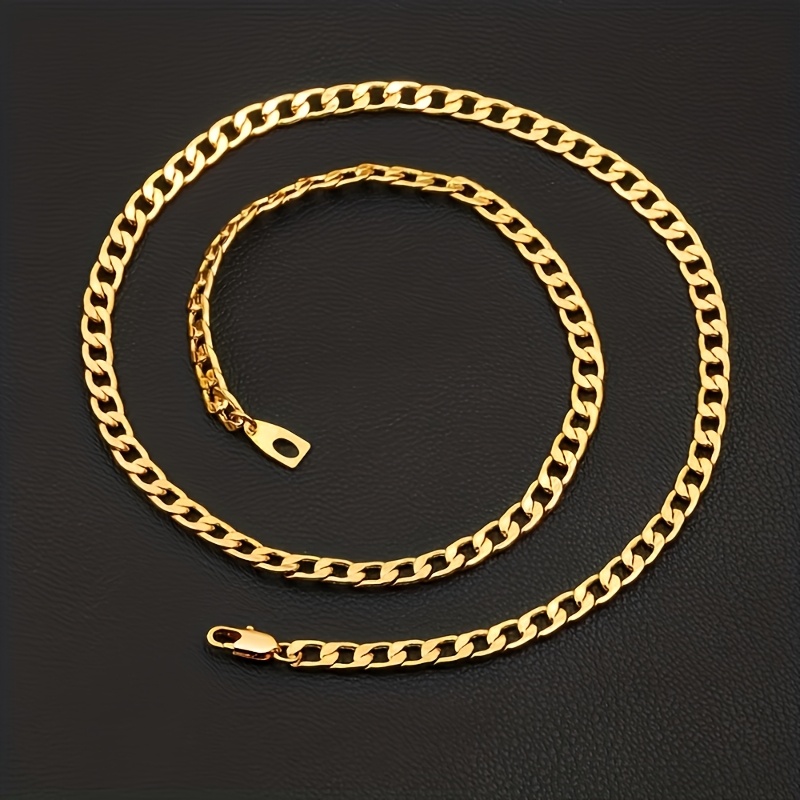Conjunto de Joyería de Lujo para Hombres de 3 Piezas - Collar de Cadena Cubana de 6mm, Pulsera y Anillo de Circonita Sintética con Aceite Negro - Accesorios de Moda Inspirados en Hip Hop para Fiestas y Compromisos, Set de Anillos de Compromiso|Joyería Hip Hop|Acabado Dorado, Joyería y Accesorios