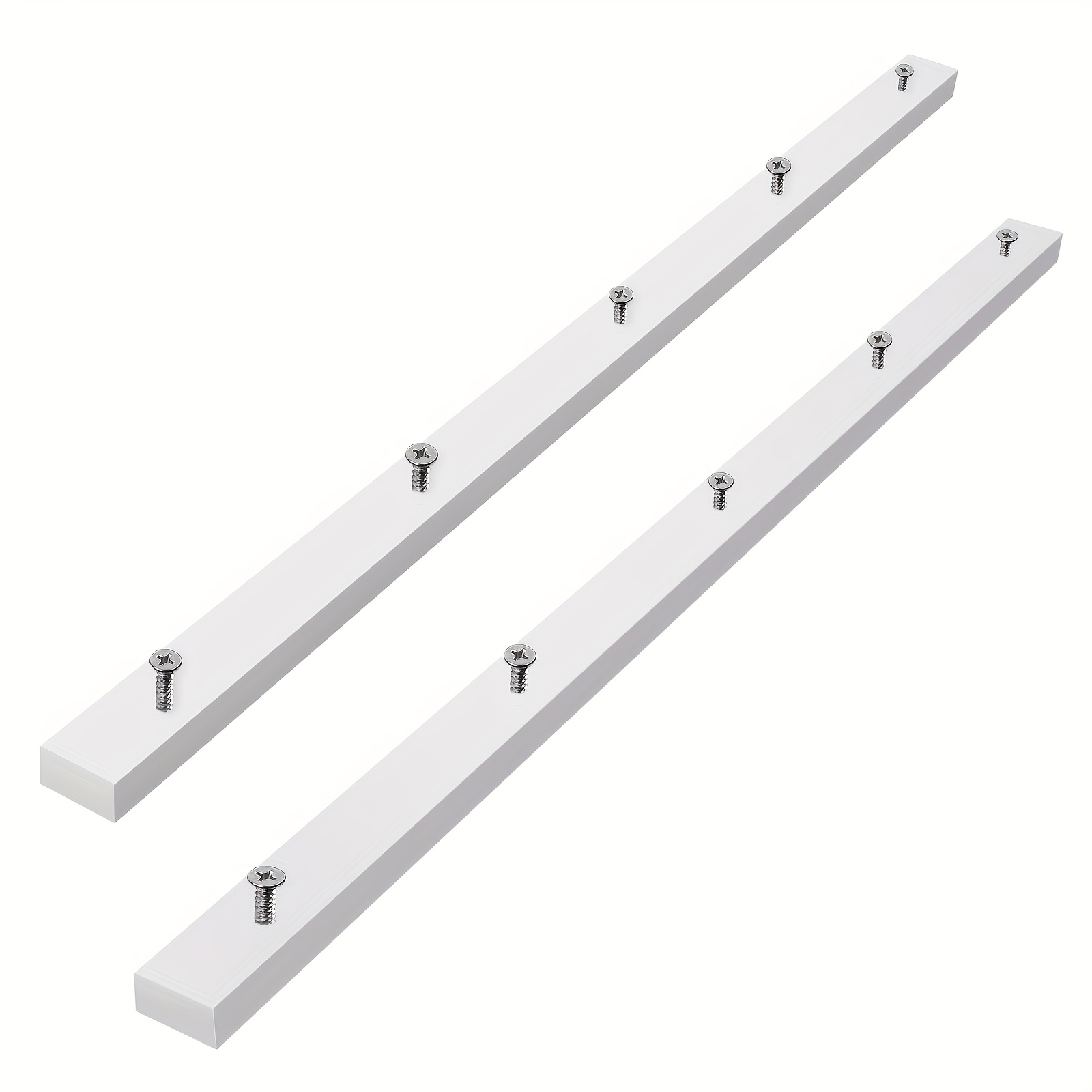 TEMU 2 piezas/4 piezas de plataforma de corte para sierra de mesa, barras de esquinas con orificios de tornillos preperforados, barras de esquinas de