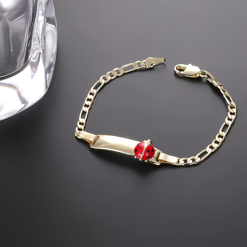 TEMU Joyería personalizada a medida para , pulsera de con cadena Figaro y estrellas y
