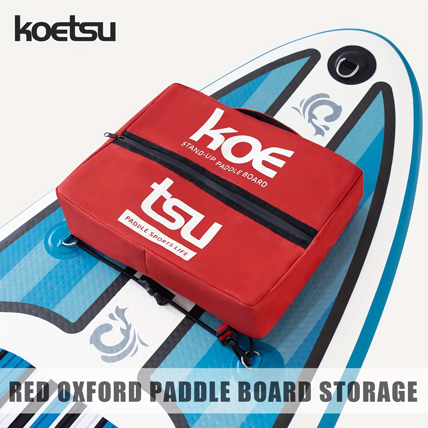 

1pc Koetsu Paddle Board Storage Bag - Oxford Cloth, Fabric, Universal Fit For Paddleboards, Surfboards, Kayaks - 10-19l Capacity, Outdoor Leisure Bag With Avoidance