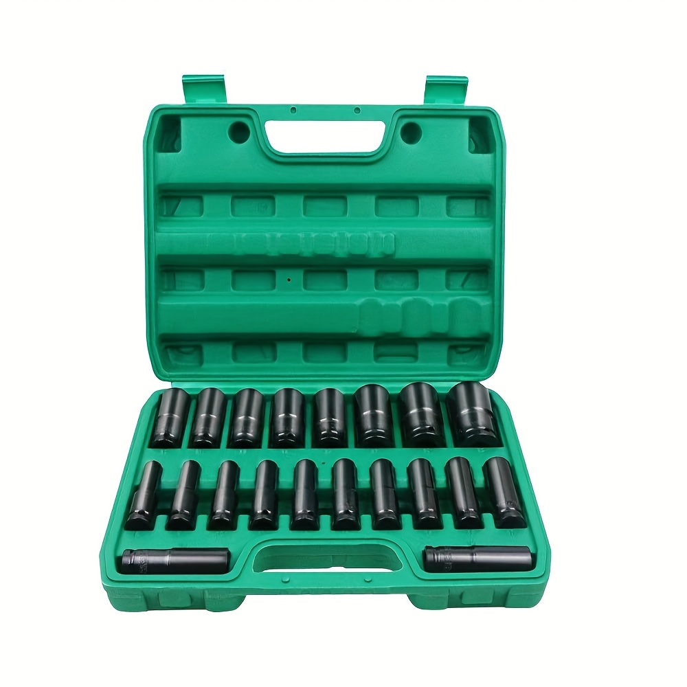 E-shop 20-teiliges Schlagnapfschlüssel-Set 6-Kant Metrisch 8-32mm 1/2 Zoll Antrieb Heavy Duty
