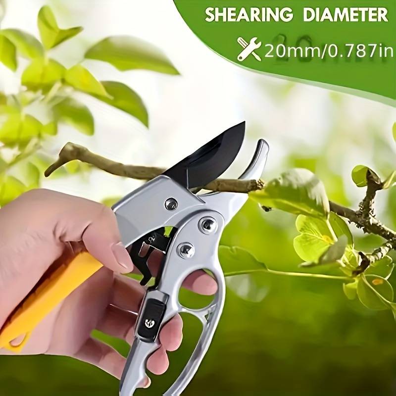 

Gardening Scissors For Fruit Tree And Flower Pruning, Ergonomic For And Labor Saving, Safety Lock.