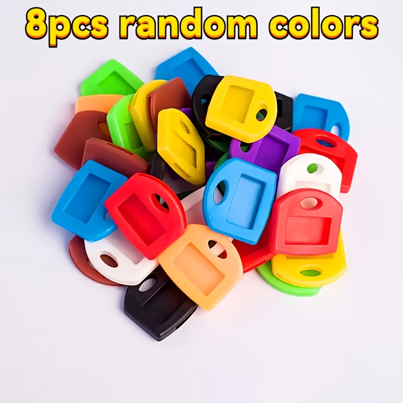 8pcs Random Color Elegant Pvc Key Cap Set