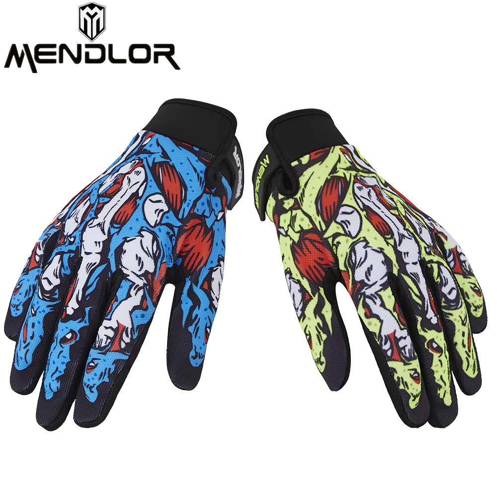 

Mendlor 2025 Blue/green Gloves Adult Race Motorcycle Gloves Breathable Motocross -road Bicycle Gloves