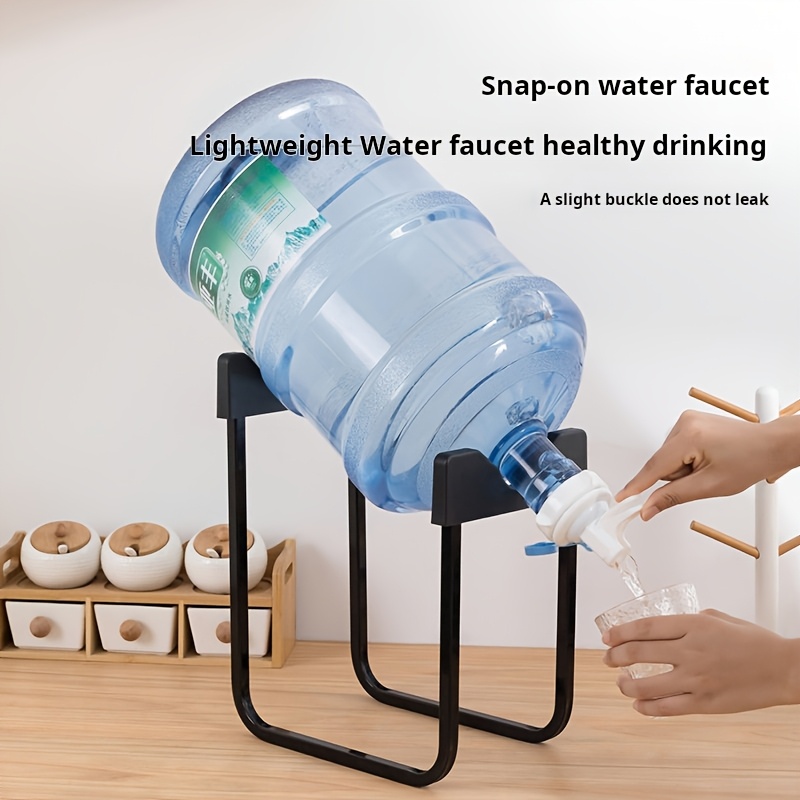 Water Bottle Holder Stand 18.93 L Water Jug Stand with Spigot Heavy Duty Carbon Steel Portable Water Dispenser Stand for Office Home Outdoor Camping Non-Slip Stable U-Shaped Design Easy to Assemble Detachable, Utility Racks
