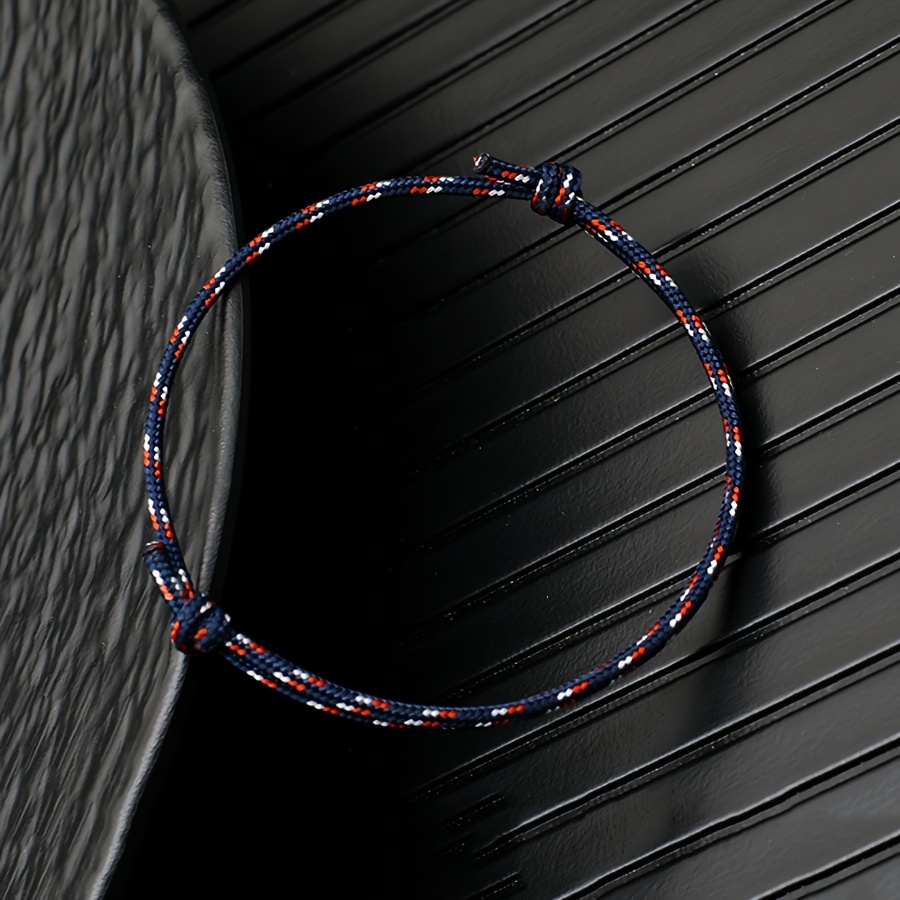 Multicolored Nautical Style Adjustable Bracelet, Handmade
