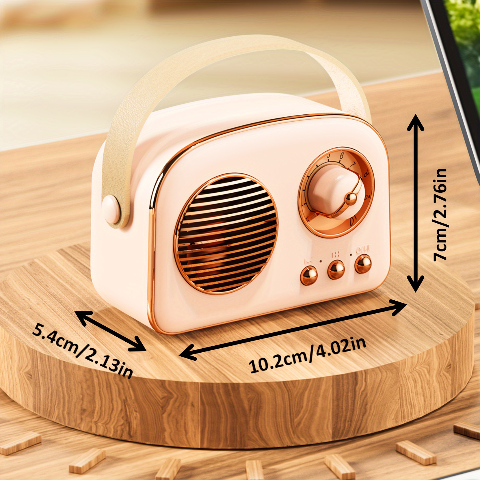 vintage style t20 portable wireless speaker high for any birthday parties gift outdoor and more details 5