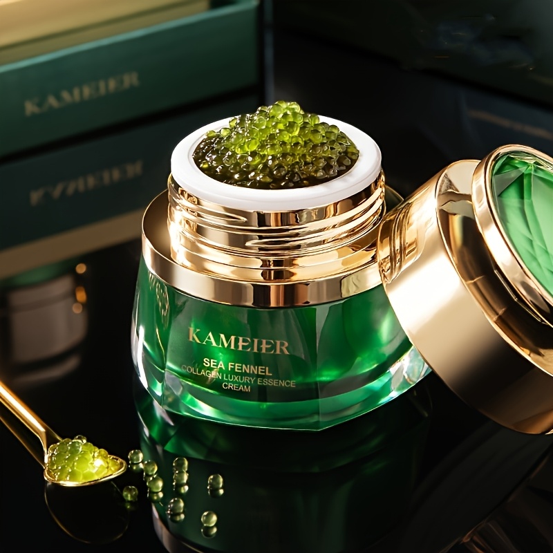 sea   collagen   cream 30g firming moisturizing with hyaluronic acid and glycerin leaves light beige hydrated and smooth suitable for all light beige types st patricks day makeup base 9