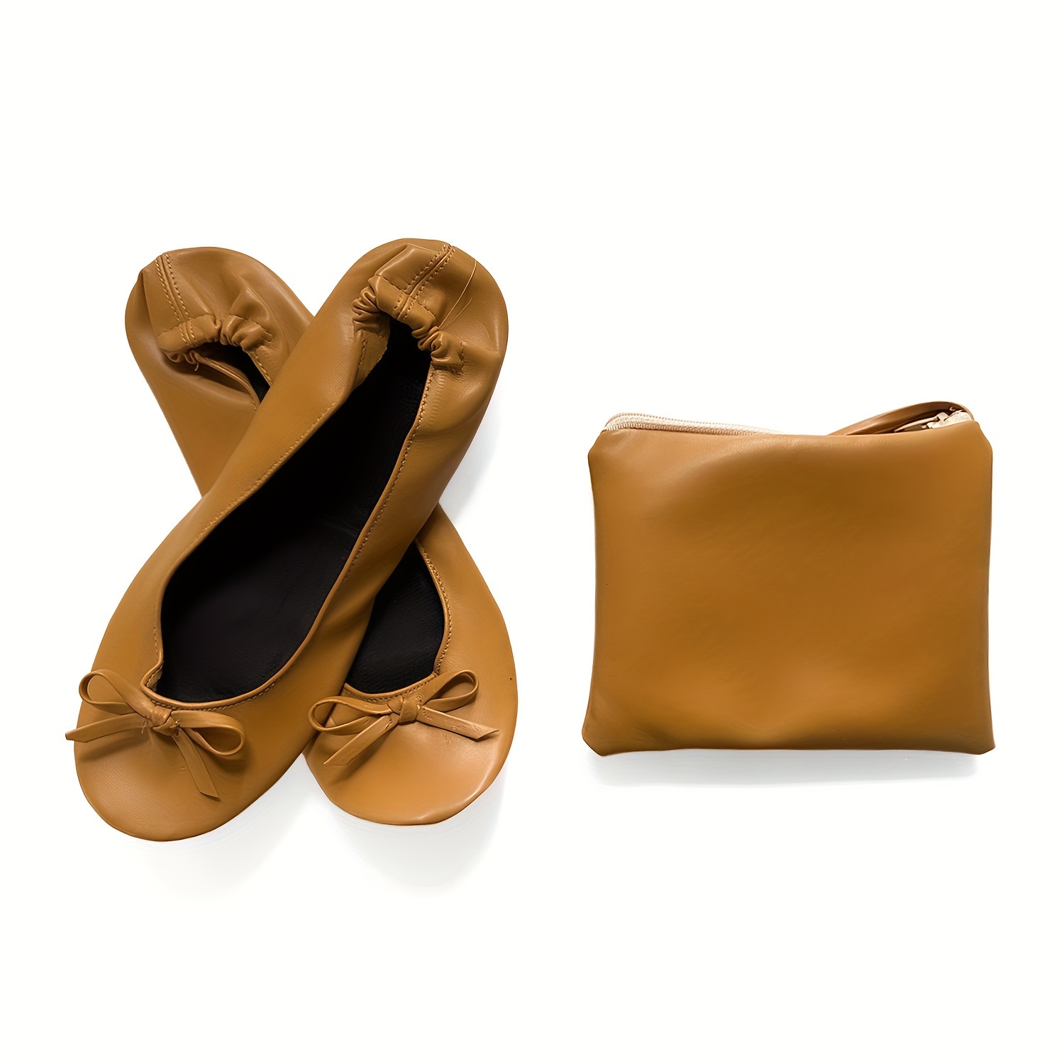 Ballerine Pieghevoli Da Donna – Scarpe Arrotolabili Con Custodia Da Viaggio – Colori: Nero, Argento, Oro, Rosa – Eleganti E Antiscivolo - 4