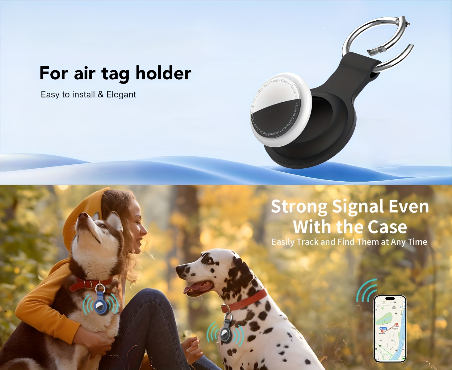 حافظة حامل airtag سيليكون - غطاء متوافق مع سلسلة المفاتيح لجهاز for airtag ، خفيف الوزن ومرن، مقاوم للخدش، مضاد لبصمات الأصابع، حماية كاملة، سهل التنظيف، /أحمر/، حافظة حامل airtag، حماية airtag، تصميم أنيق (2/4 قطع) تفاصيل المنتج 1