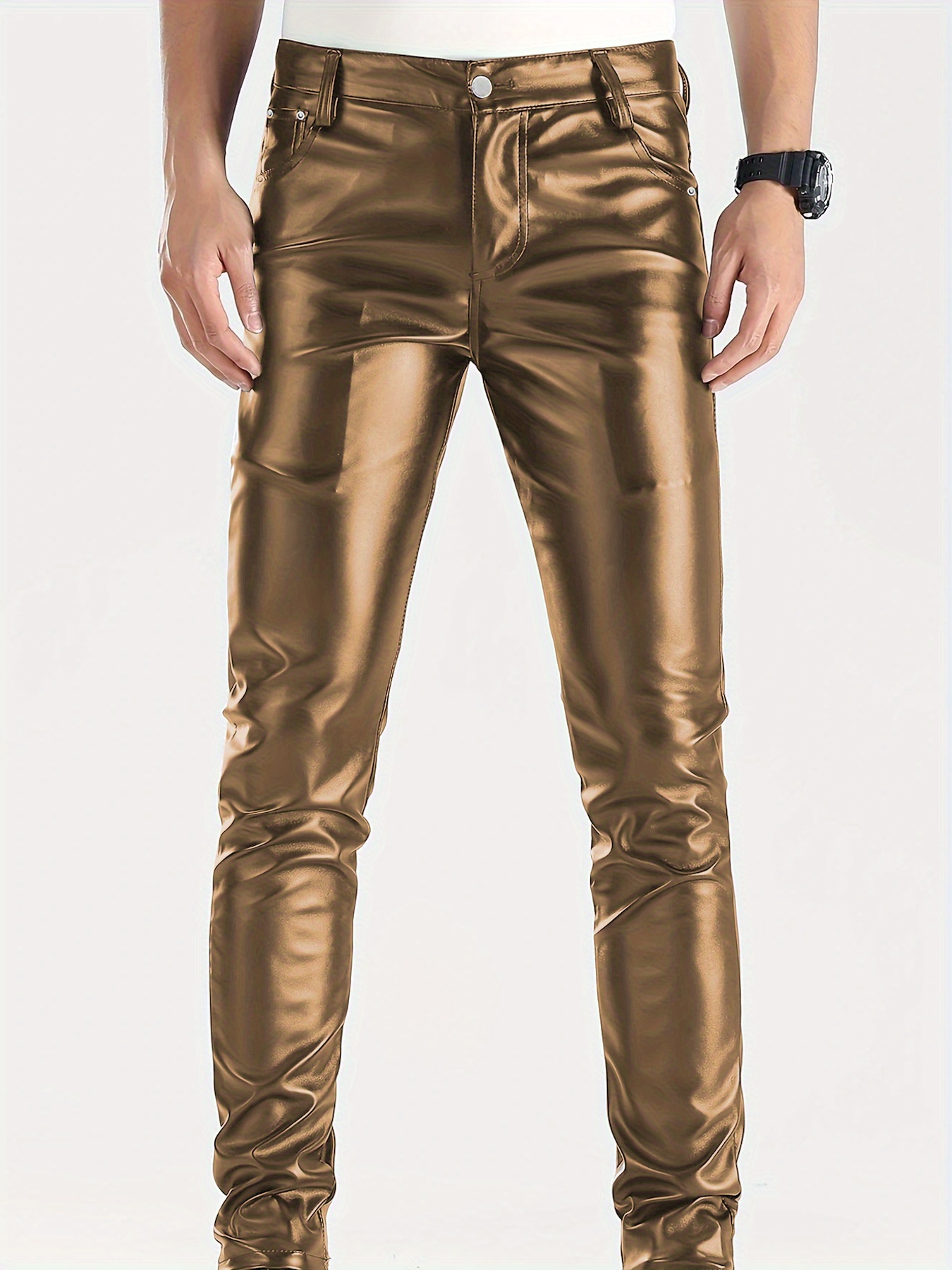 men's fit stretchy pants casual trousers Temu Bahrain