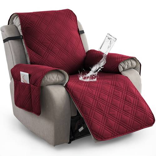 1pc recliner chair cover pad 1 seater sofa slipcover high quality sofa cover with pocket anti slip recliner covers furniture protective cover for and living room home decor
