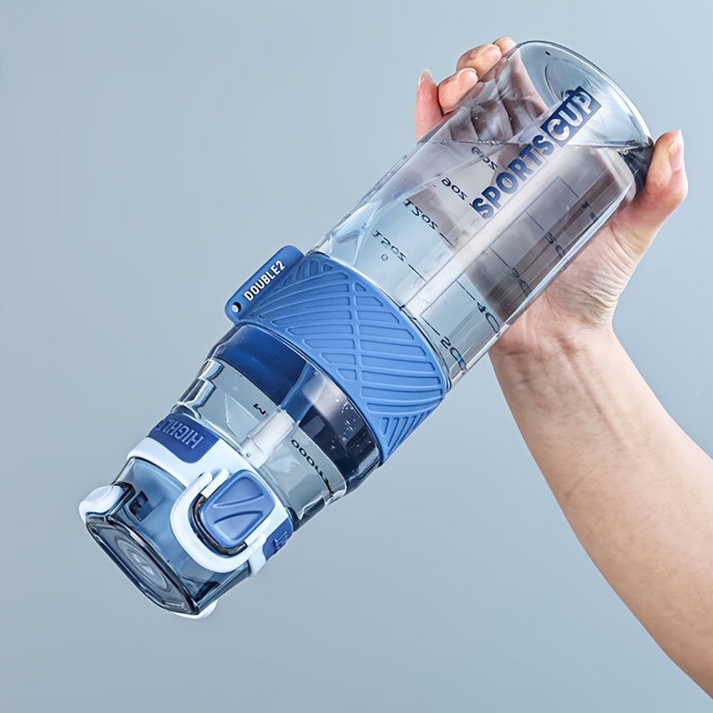 1pc 1000ml Or 800ml Or 600ml Outdoor Sports Portable Water Bottle, Leak-proof