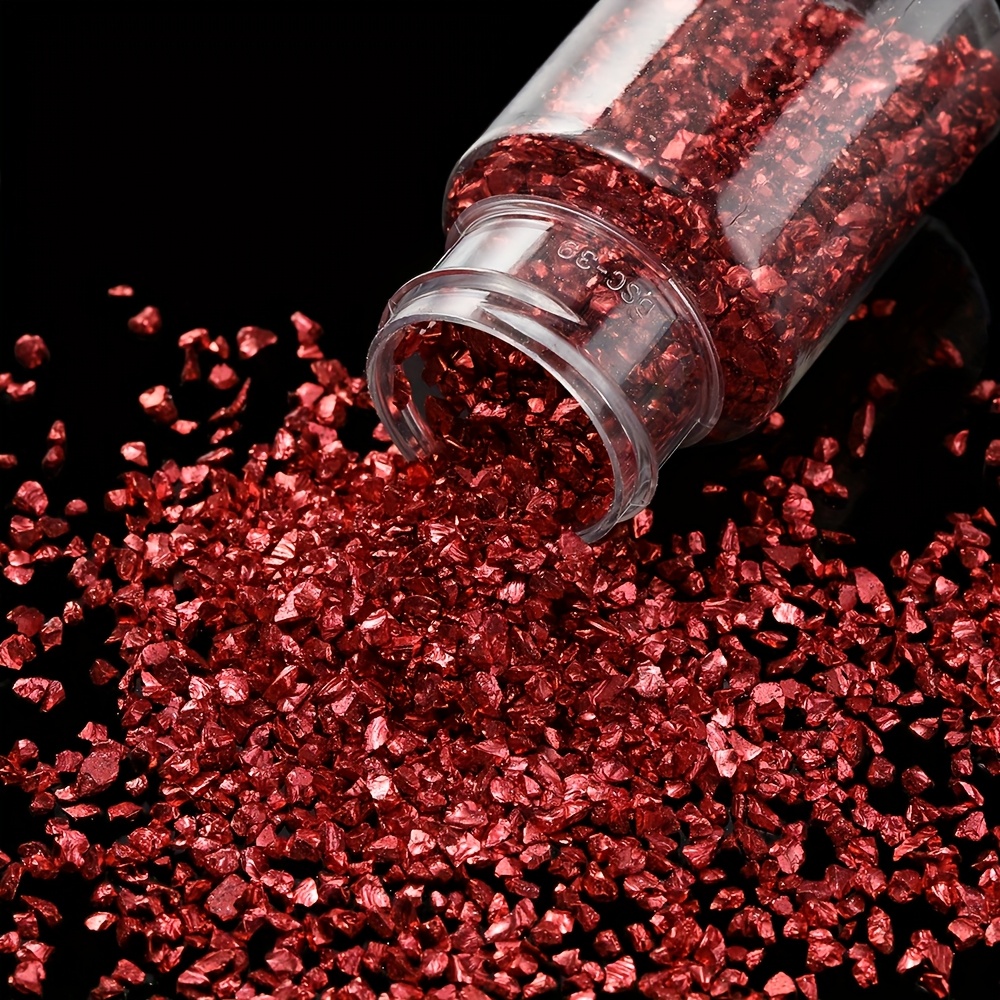 30g Multicolor Irregular Glass Crushed Stone Resin Fillings for DIY Jewelry, Epoxy Crafts, and Art Decorations