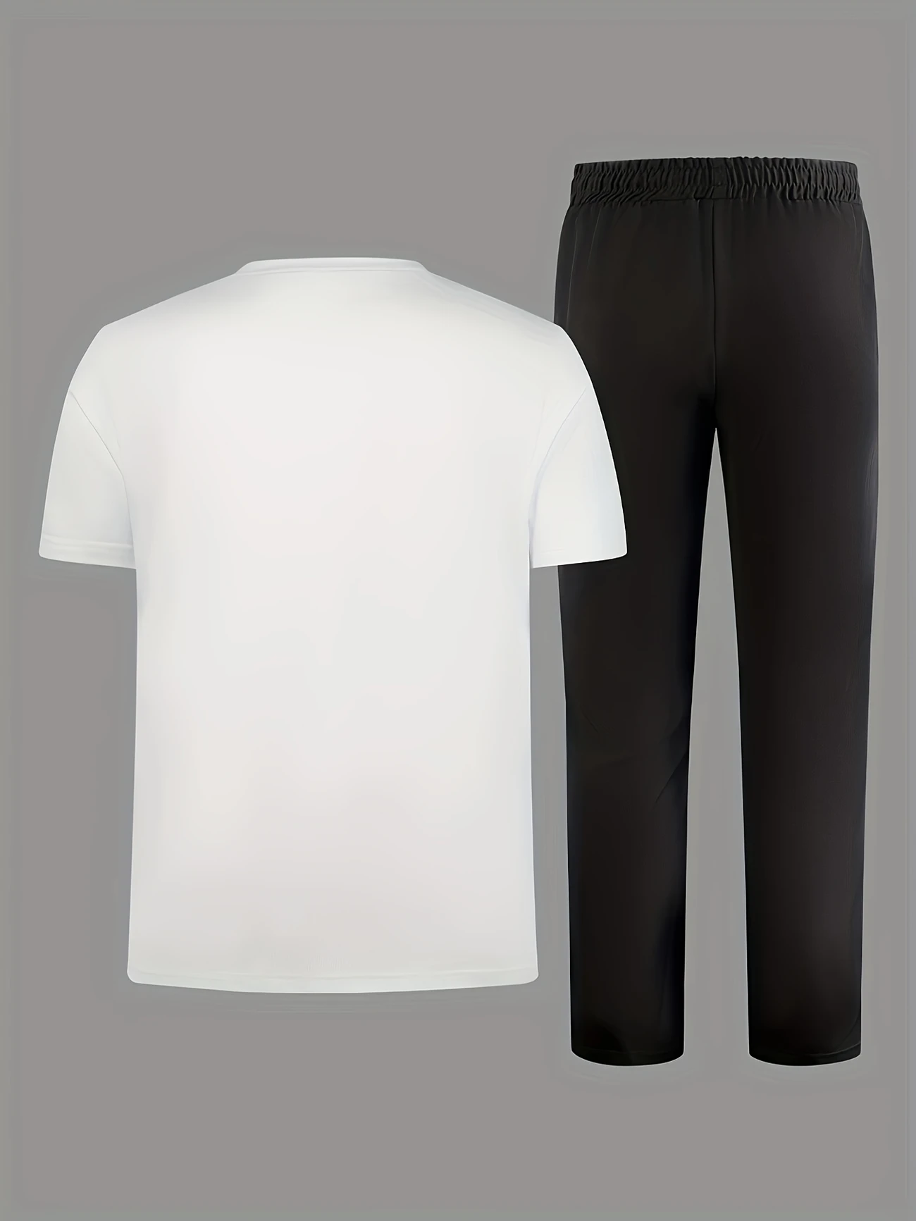 mens casual sports two piece set short sleeve top straight leg pants with paris print fashionable and trendy ideal for summer parties casual and everyday wear short sleeve top print trousers details 29