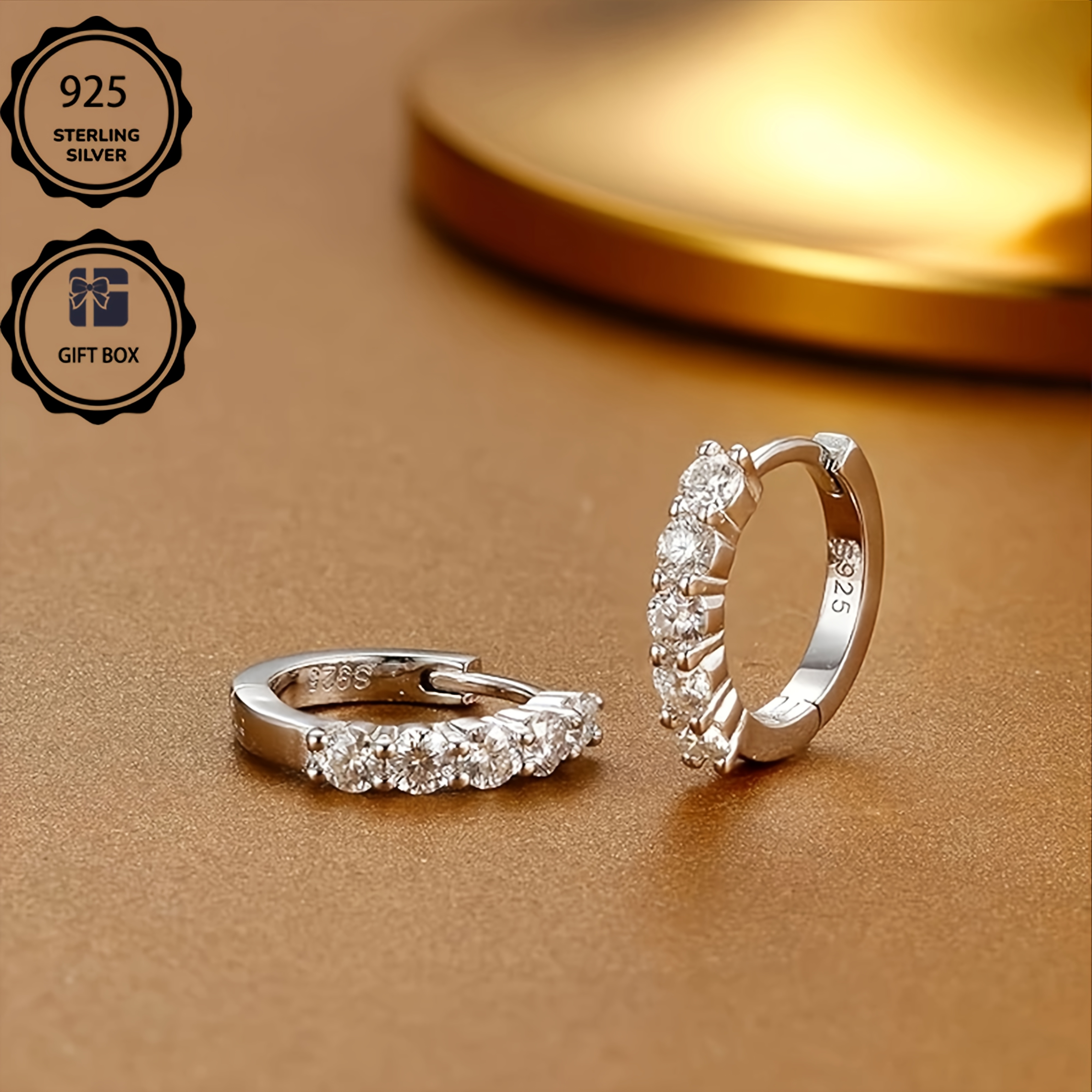 Image of Elegant And Luxurious Women's Engagement Ring Made Of 925 Sterling Silver, Perfect For Valentine's Day, Anniversary, Or Christmas Gift, With A Box