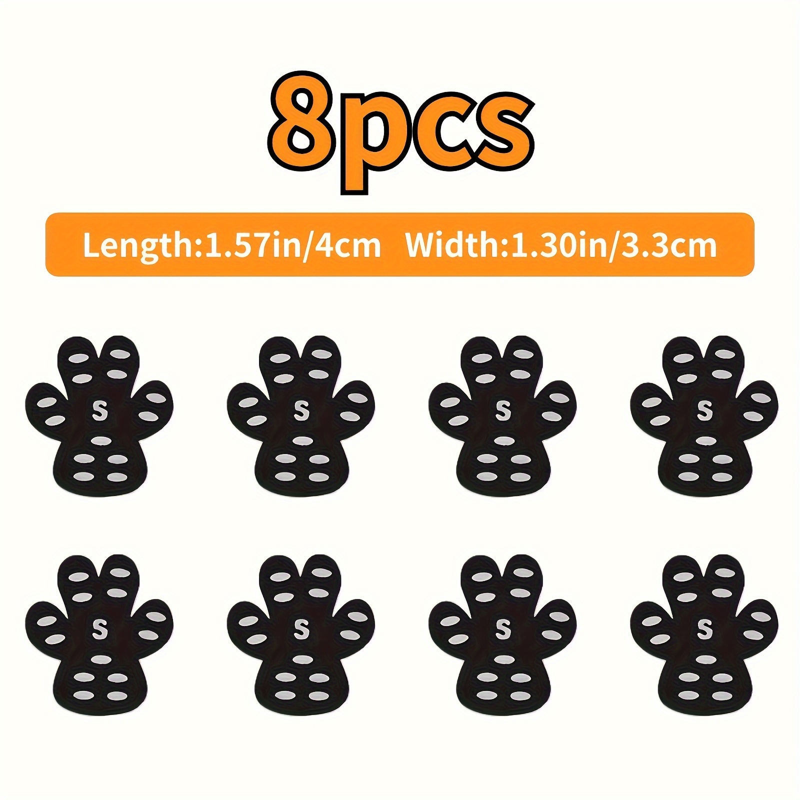 4pcs Dog Paw Protection Covers, Slip Resistant & Dust-Proof
