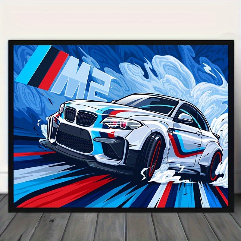 

Bmw M2 Racing Car Diamond Painting Kit - 11.8in X 15.75in - Relaxing Diy Artwork - Perfect For Home Decor - Great Gift For Car Enthusiasts - Wall Art For Your Space