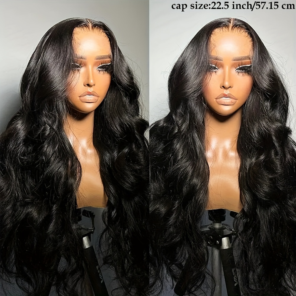 TEMU 13x4 Wave Lace Front Wigs Glueless Wig Headband Curly Wig For Women With Natural Wave Glueless Synthetic Heat Resistent Wigs 26 Inch For Daily