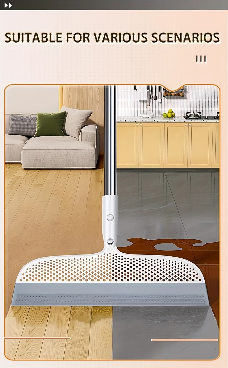 magic cleaning broom wiper squeegee floor scraper for bathroom hair removal sweeper wet dry use cleaning tool Product details 4