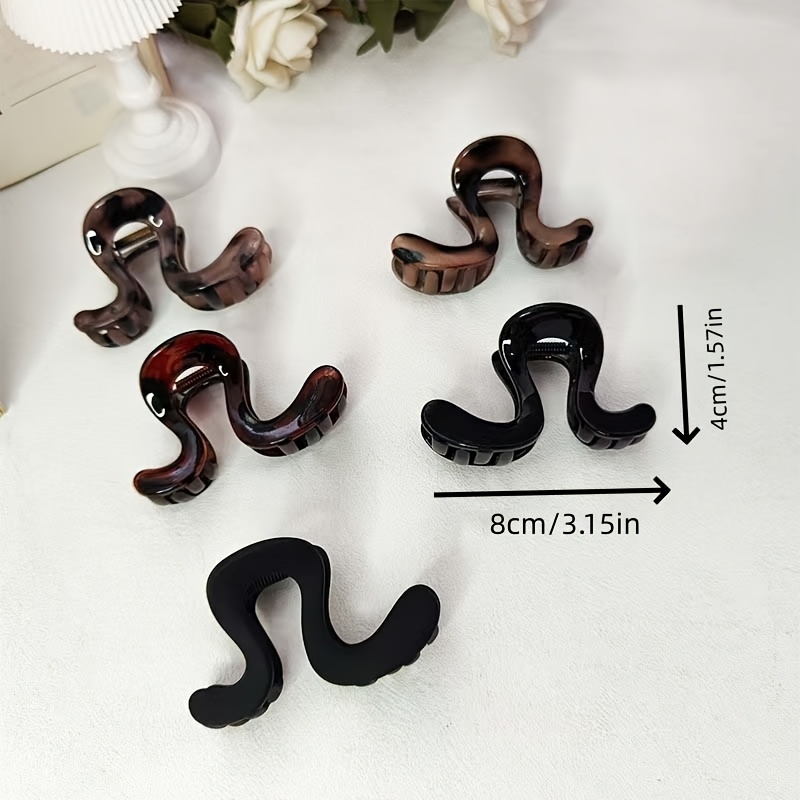 TEMU Set da 5 fermacapelli per a forma irregolare in , semplici ed eleganti. Aiutano a sostenere la , donandole maggiore dimensione. La combinazione