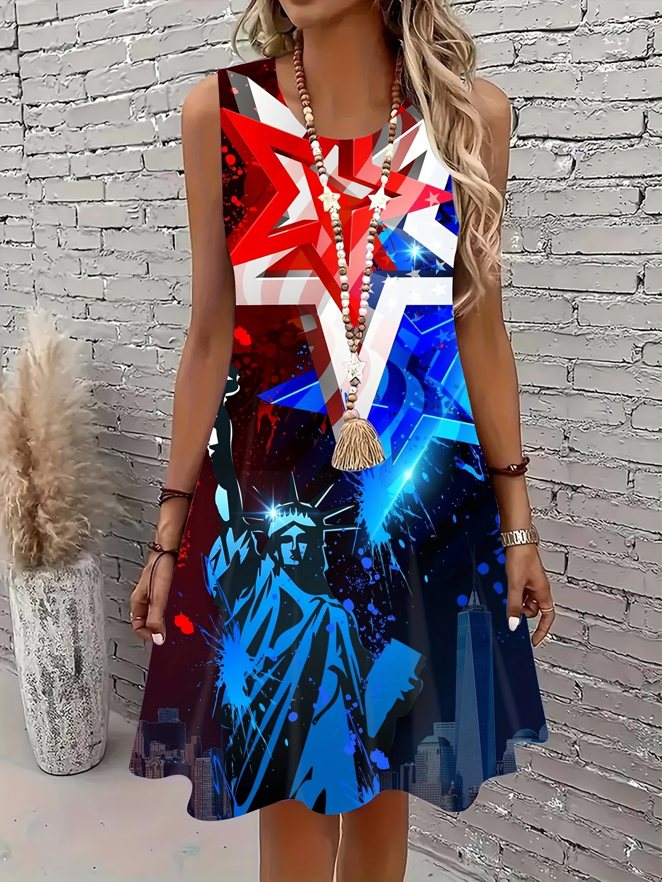 chinese dress ladies Amazon.com: Barnrae 4Th of July Clothing for Women Outfit 4 Dress Womens  Flowy Maxi Dresses Birthday Outfits for Women Beach Vacation Clothes  Independence Day Red White and Blue USA Flag Vestidos(Blue1-S) :