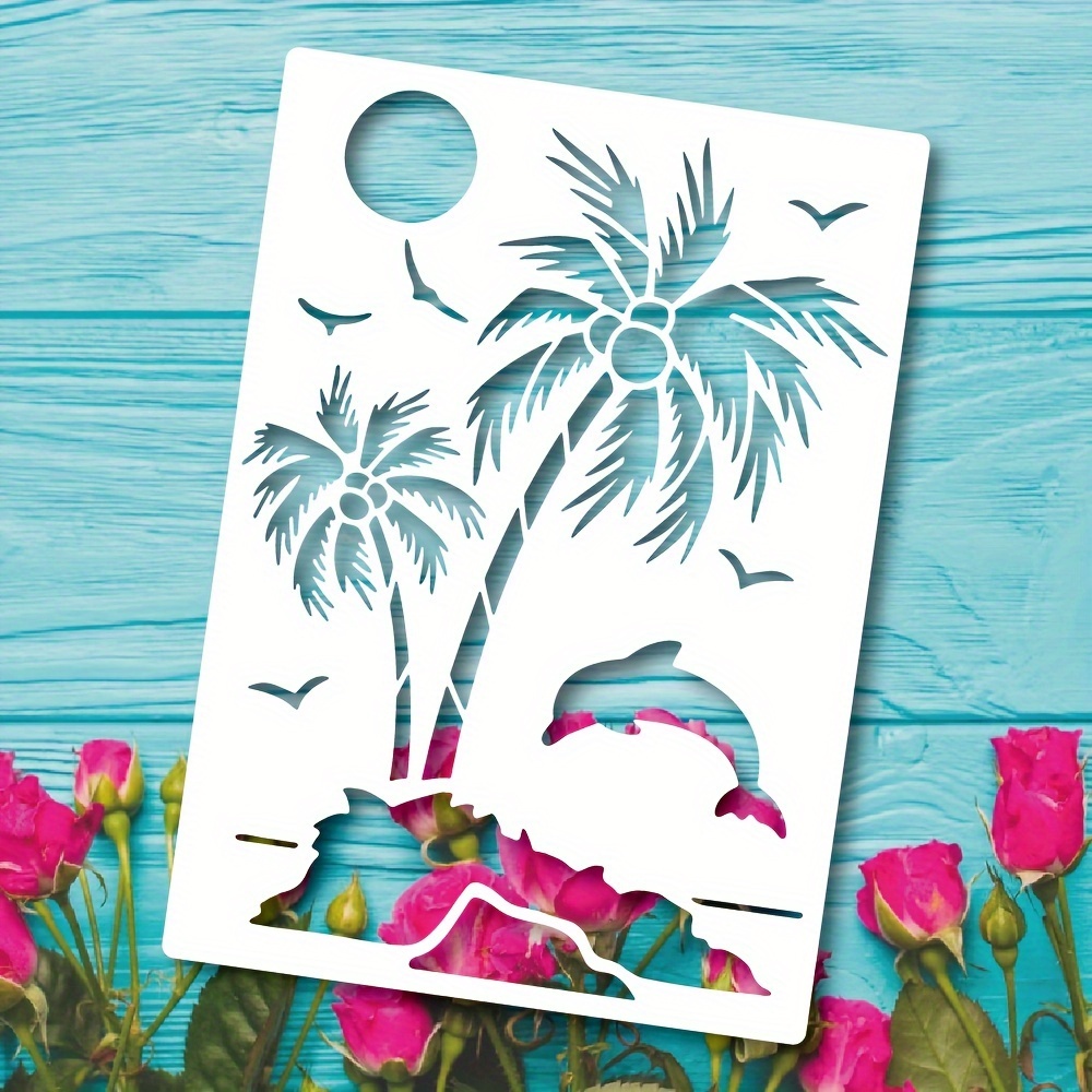 64pcs Ocean Stencils For Painting, 4 Inch Sea Creatures Stencils For Painting On Wood Sea Animals Stencils Reusable Drawing Stencils For Diy Crafts