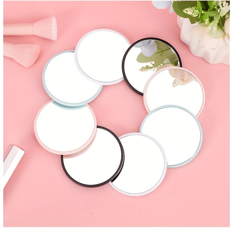 6-Pack Mixed Color Round Portable Makeup Mirrors