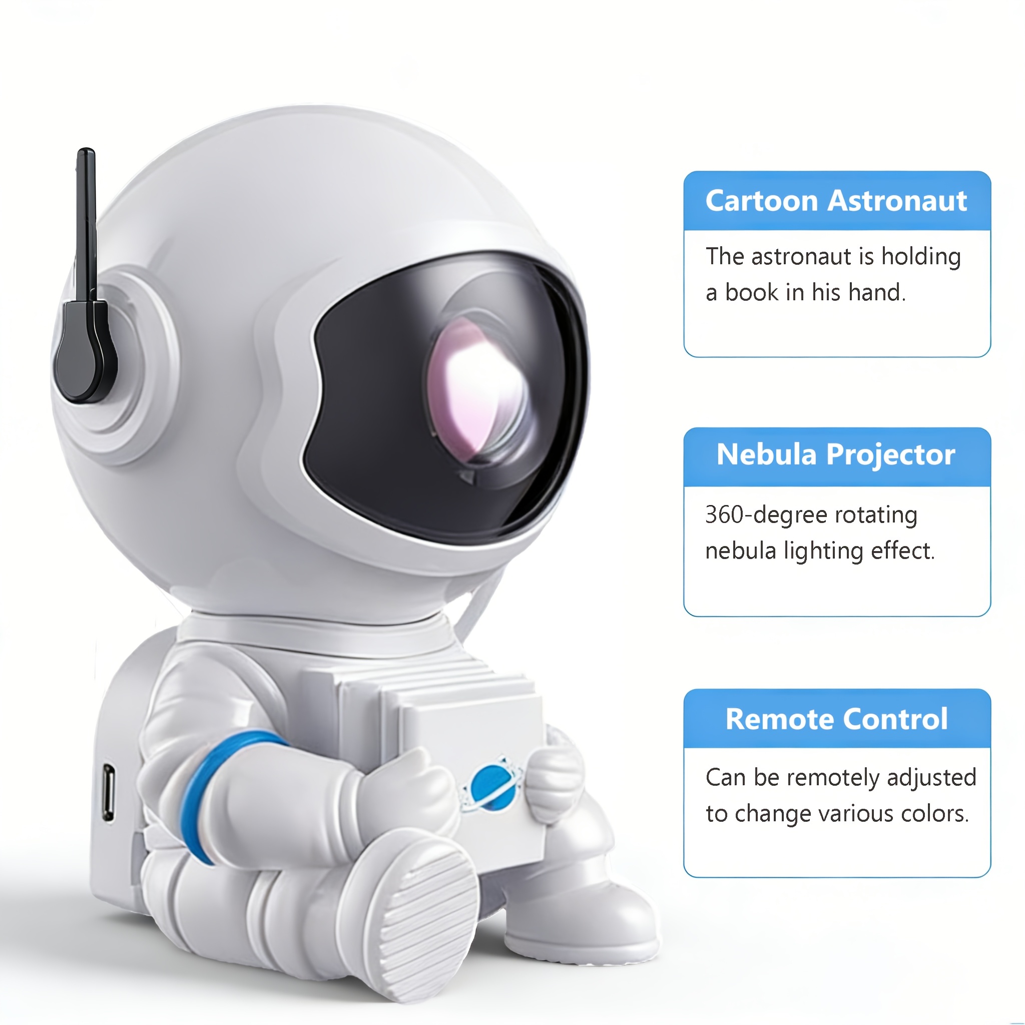 remote controlled astronaut star projector spinning   nebula   for   a cozy atmosphere in your bedroom Product details 0