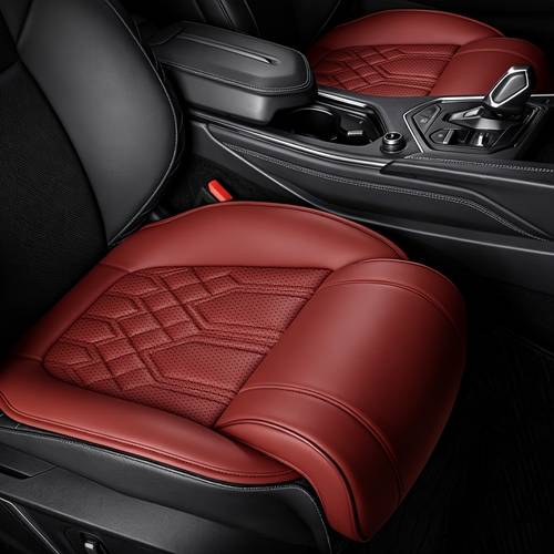 item picture car seat cushion with leg rest faux leather breathable and wear resistant suitable protects car seats multi purpose and versatile easy to care for and install suitable for sedans suvs trucks campers