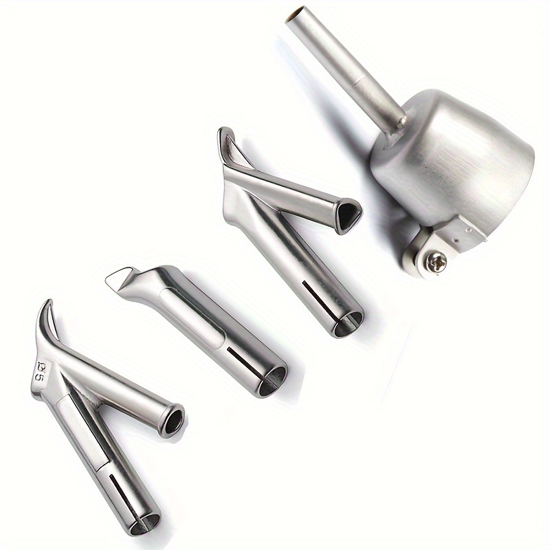 

4pcs Stainless Steel Quick Welding Nozzle Set For Plastic & Pvc - Ideal For Pp, Pe, Abs Panels - Construction Tool Kit