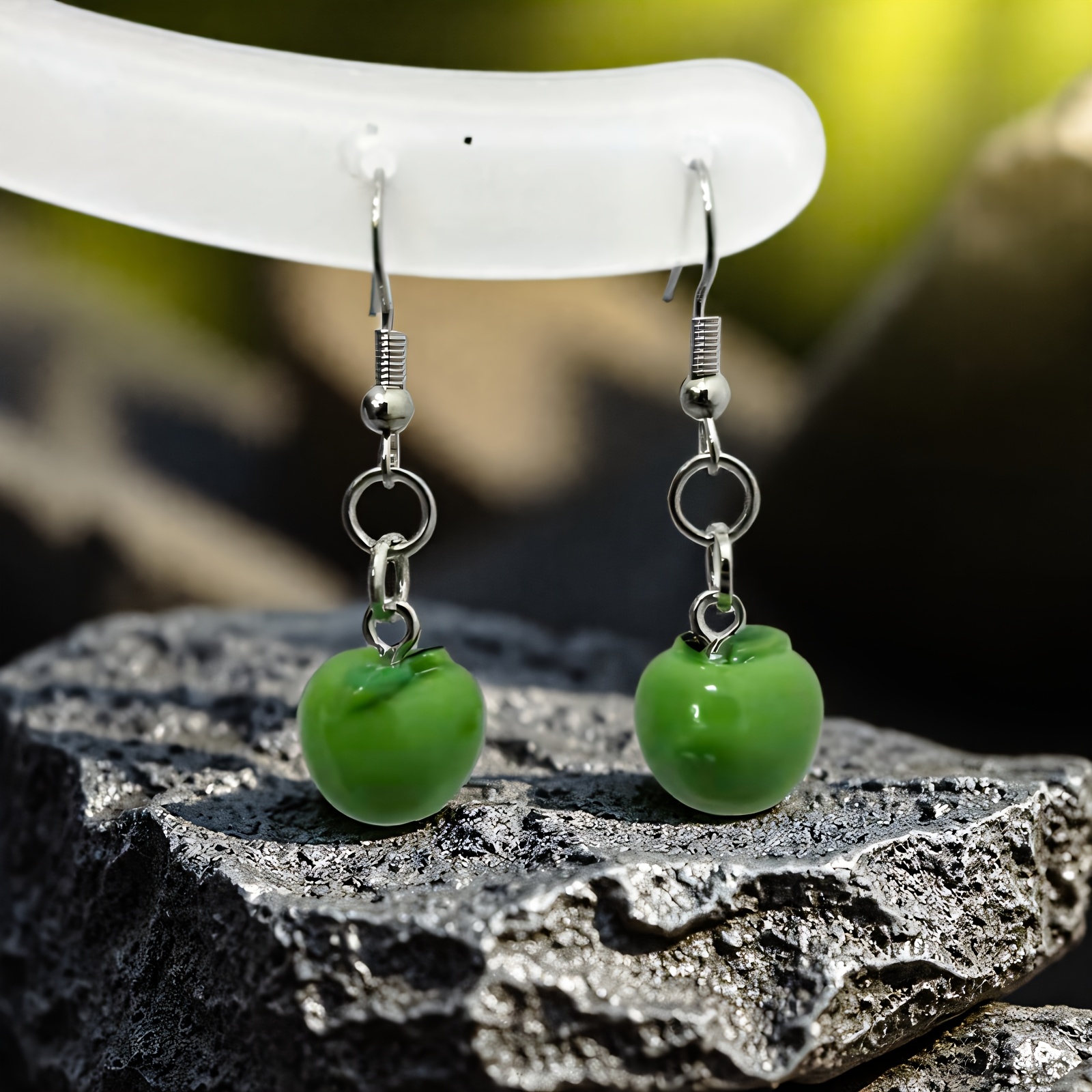 Whimsical Blueberry Dangle Earrings Realistic Resin Berries for Women