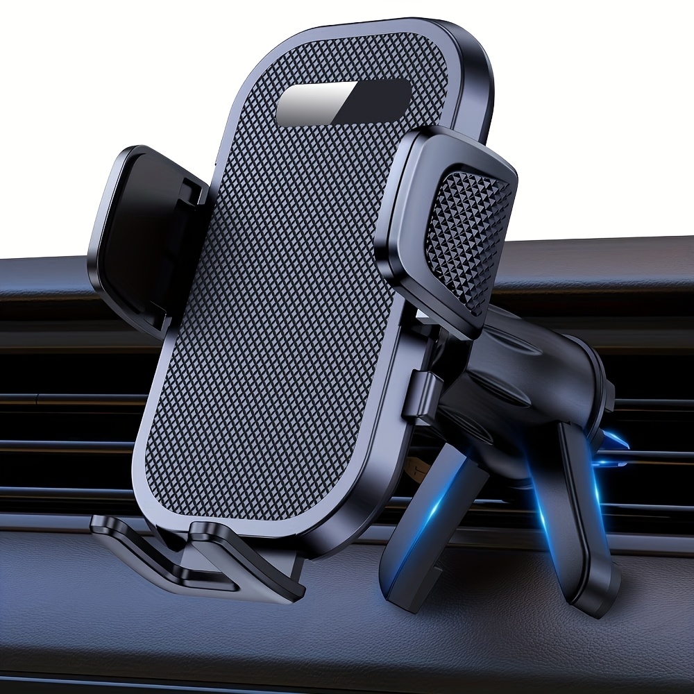 TEMU Supporto per telefono da auto per uso aggiornato - con gancio in metallo, compatibile con presa d'aria, a tutti i modelli di auto, materiale ABS