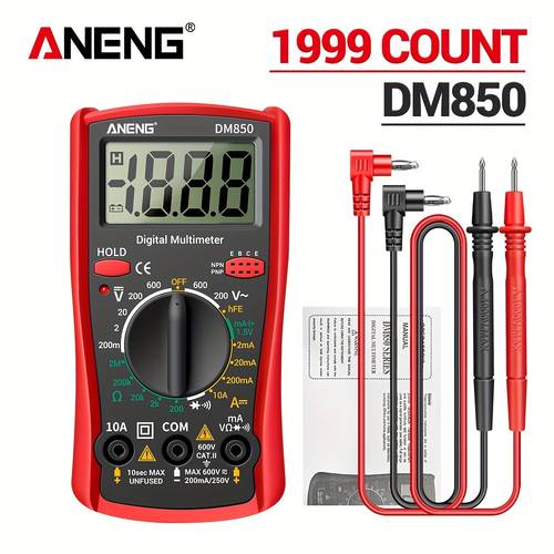 850 automatic professional digital multimeter 1999 auto ac votage tester ohm current ammeter detector tool without battery