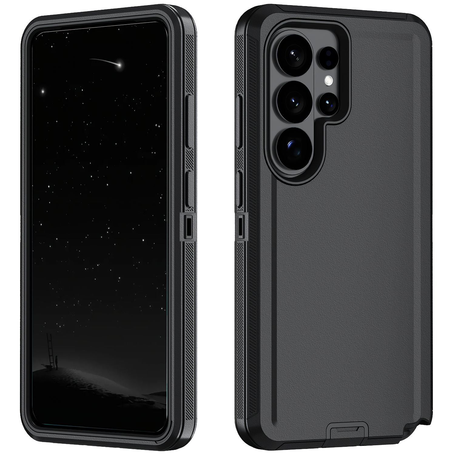 TEMU Étui téléphone : pour Galaxy S25 Ultra, -, -poussière et -chute, intégrale 3 couches, coque robuste et résistante pour Galaxy S25 Ultra