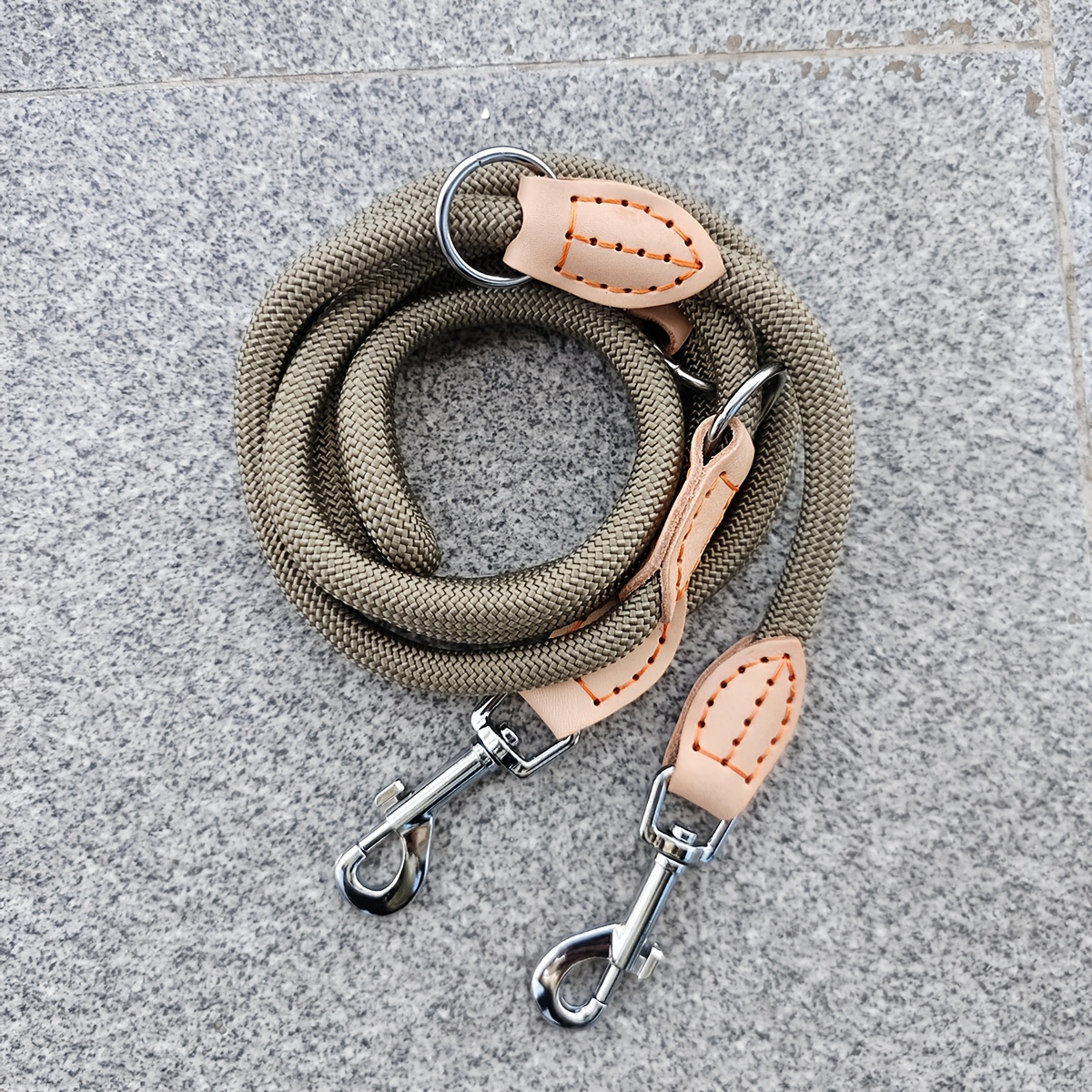 TEMU 210cm Multipurpose Medium Size Dog Double Leash Leashes Adjustable And Nylon Free Small 2 Dog Leash