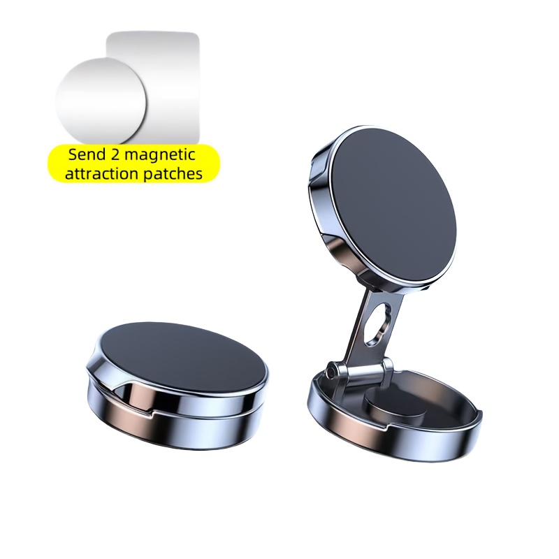 TEMU Car Mounted Magnetic Phone Holder 720 Degree Rotatable And Foldable, Strong Magnetic Anti-drop Universal Magnetic Holder For Car Navigation