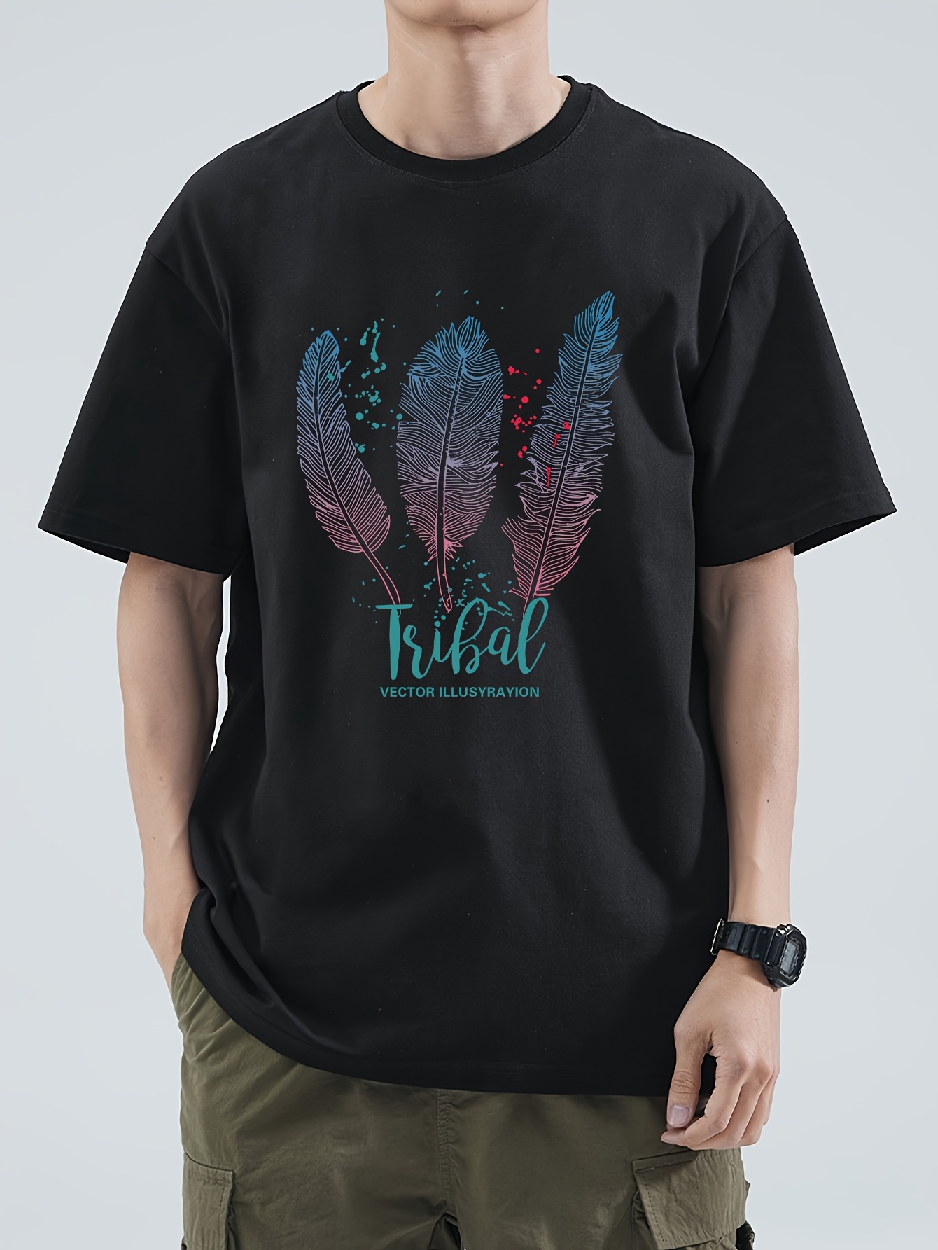 トップス archive goa three feathers print T-shirt GOA feather design Tshirt GOA feather design Tshirt トップス