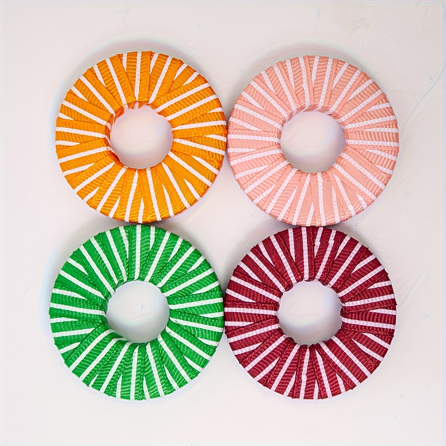 TEMU 4pcs Colored Sewing Pattern Weights - Metal And Fabric Tailor Tools, Ideal For Quilting, Cutting And Crafting - Assorted Pastel Colors, Sewing