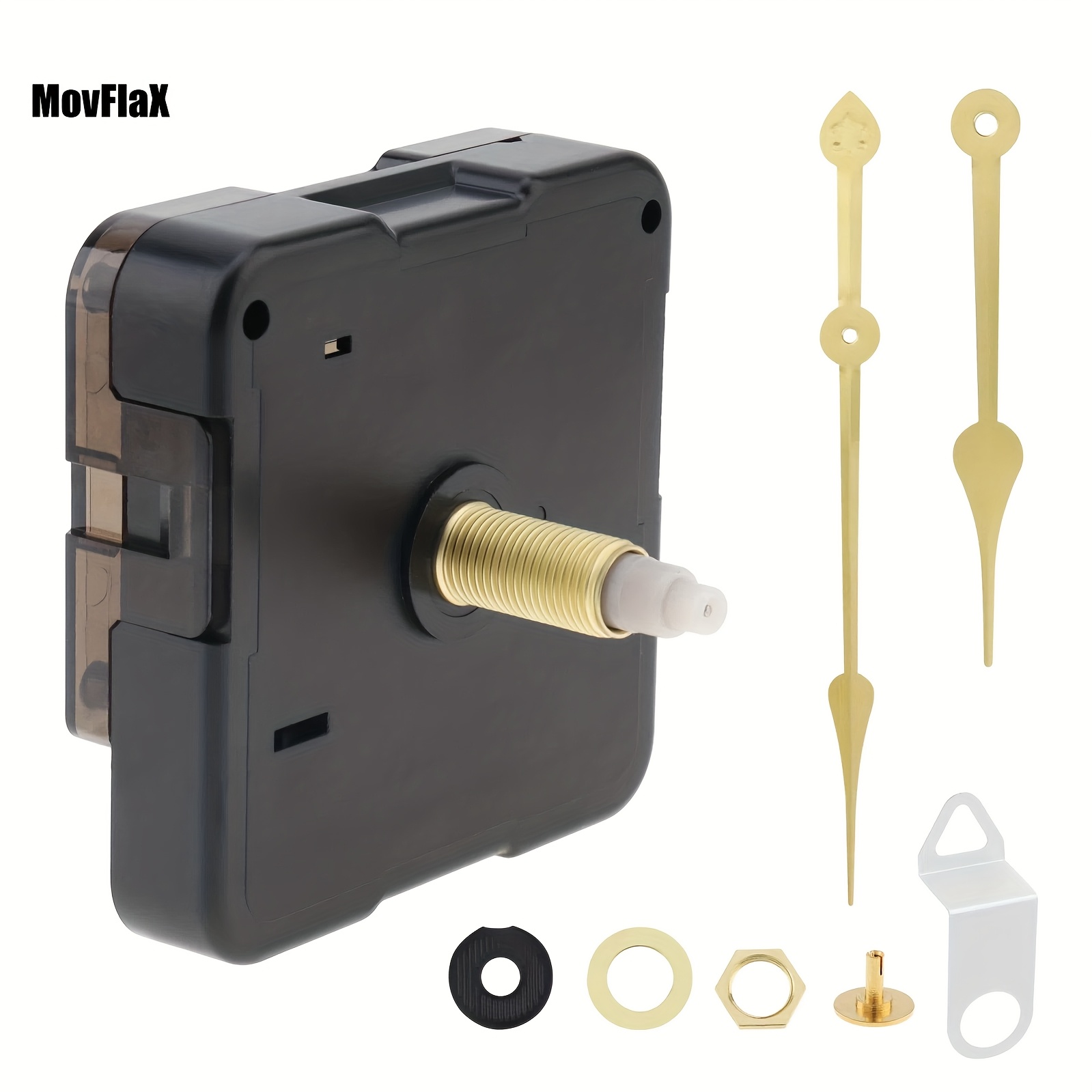 quartz battery powered clock mechanism kit golden Temu United