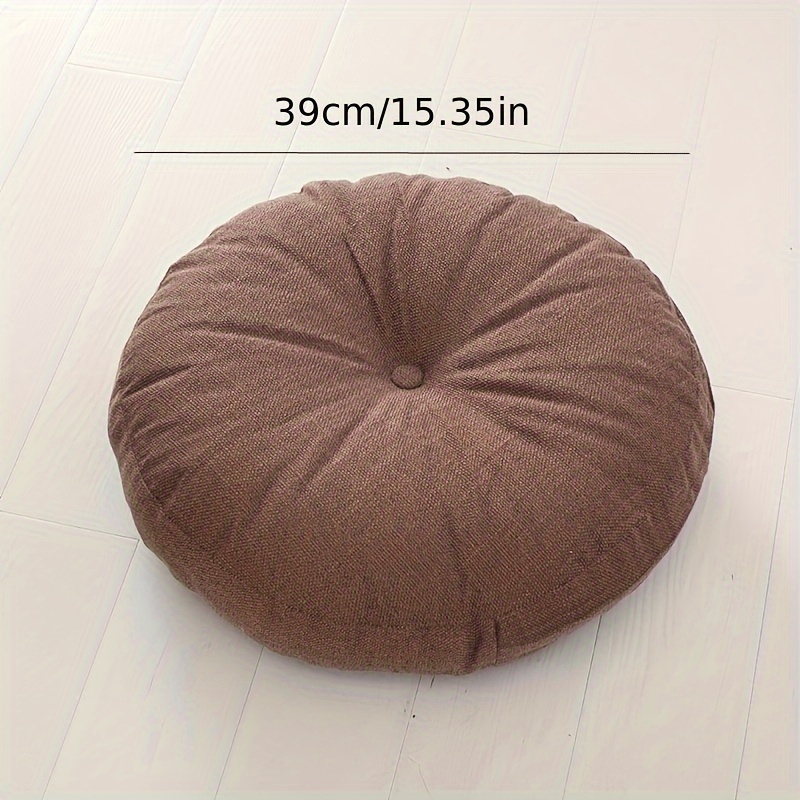 Image of Japanese Floor Zafu Cushion, Round Exquisite Pillow