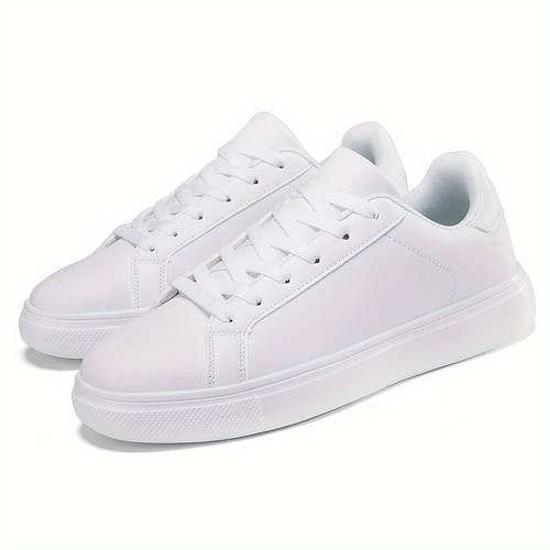 white mens casual sneakers lightweight and stylish minimalist shoes for men