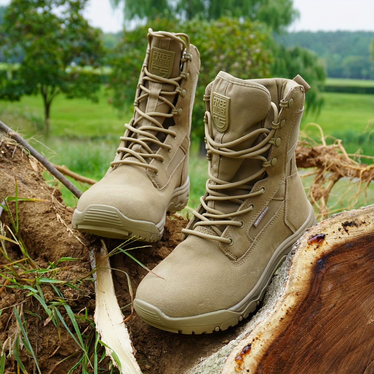 mens inch high top hiking boots outdoor travel camping Temu