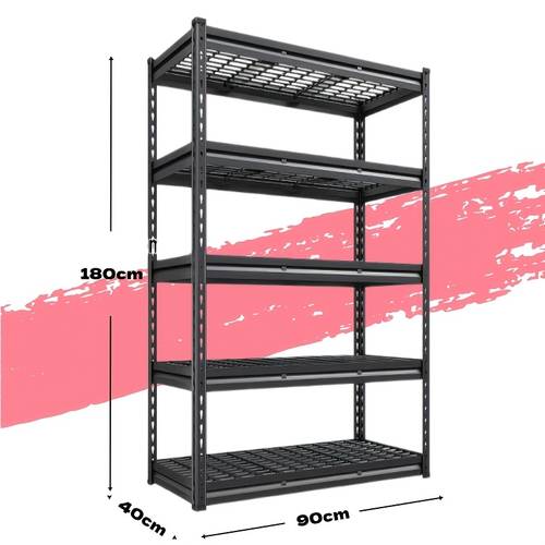 new steel plate shelving unit heavy duty metal storage rack reinforced thickened steel structure sturdy bearing easy assembly boltless shelf for warehouse garage and industrial storage organization