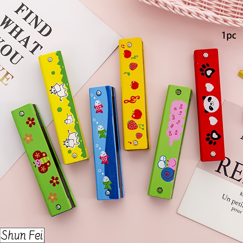 12 styles harmonica for kids lightweight cartoon harmonica with double row of 16 holes harmonica for kids adult beginners musical instrument toy gift xmas gifts halloween gifts   random