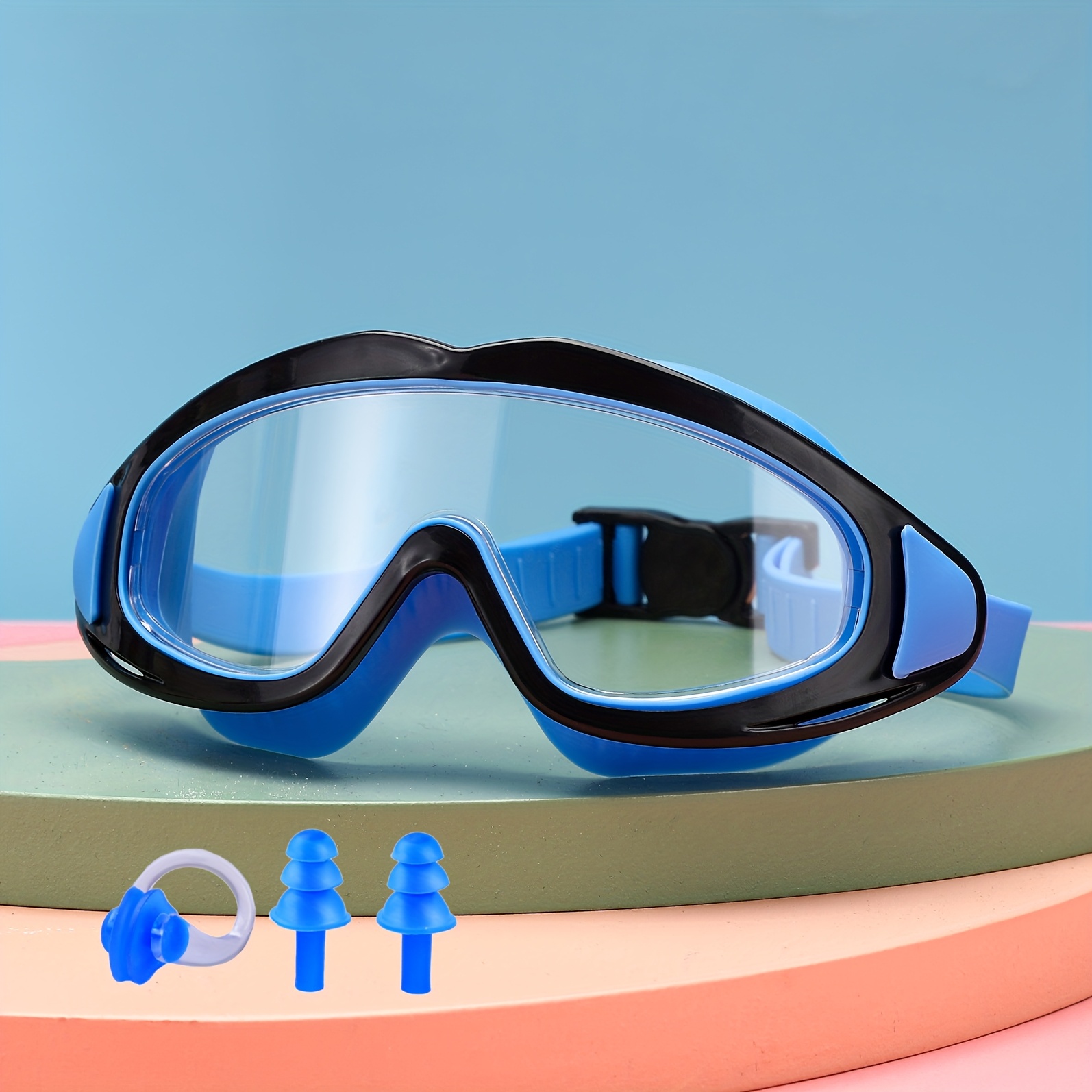 Children's Swimming Goggles, And Leak-proof Large-frame Swimming Goggles, Suitable For Boys And Girls Aged 3-14