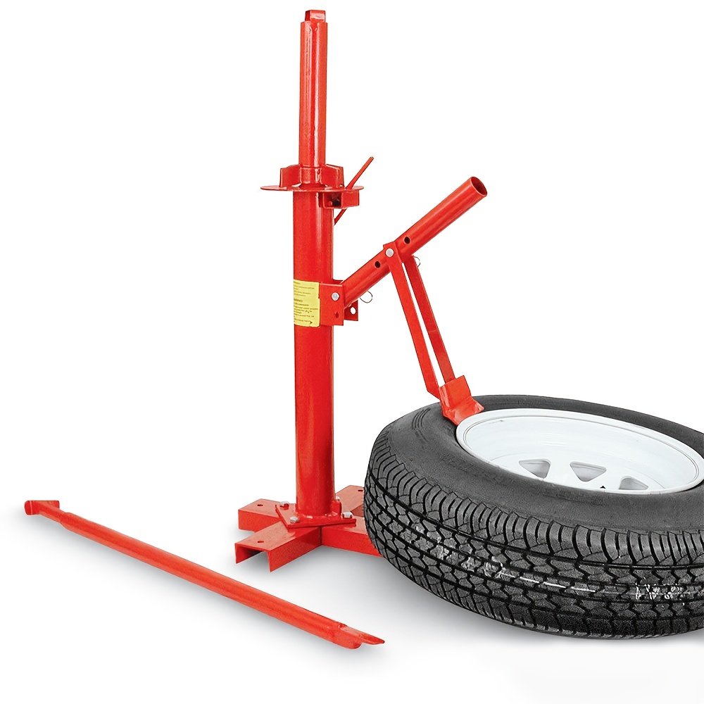Image of Motorcycle Tire Mounting Machine Red Bead Cutter Vehicle Tool For 6in To 24in Tires, Compatible With Car, Truck, Trailer, Home Garage Tire Mounting Machine, Small Car Workshop