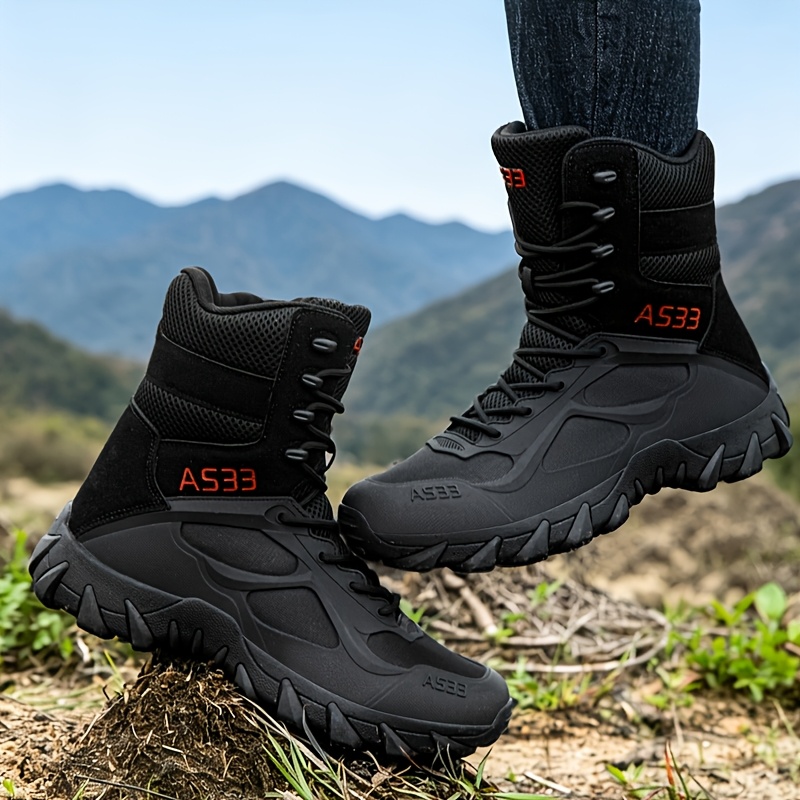 TEMU 's Fashion Sports Outdoor Boots Hiking Shoes Mountaineering Shoes Men's Hiking Boots
