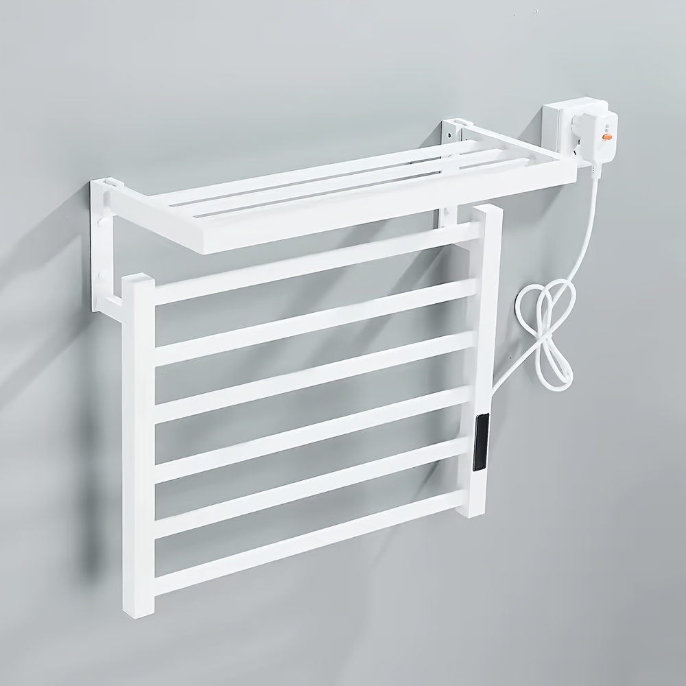 Image of Electric Towel Warmer, Touch Digital Display Screen, Electric Heated Towel Dryer For Bathroom